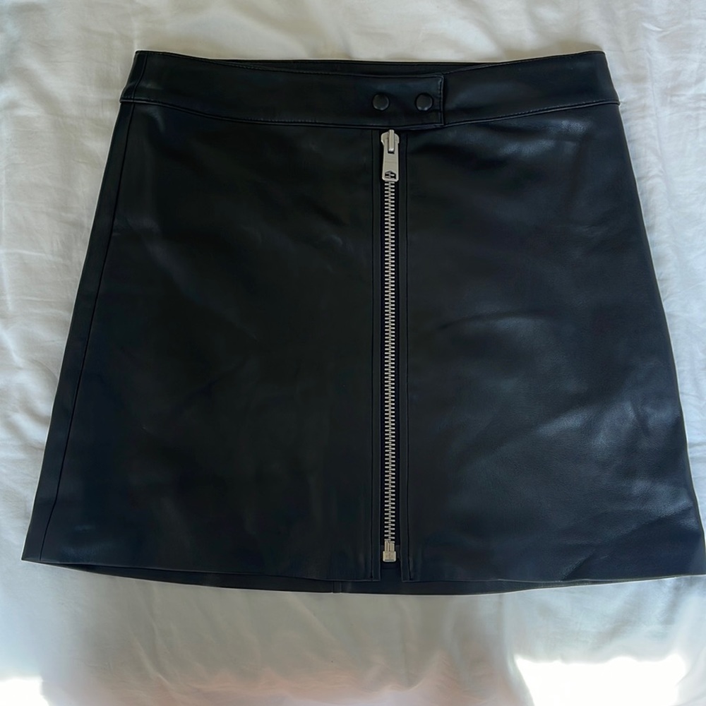 All Saints Leather Skirt